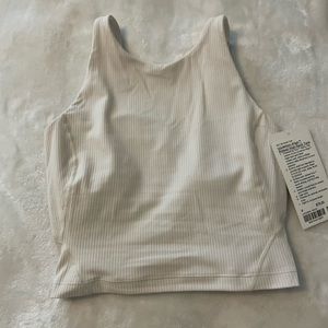 COPY - Cream High Neck Align Tank
